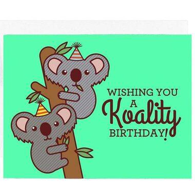 Koality Birthday Koala Bear Greeting Card by Tiny Bee Cards