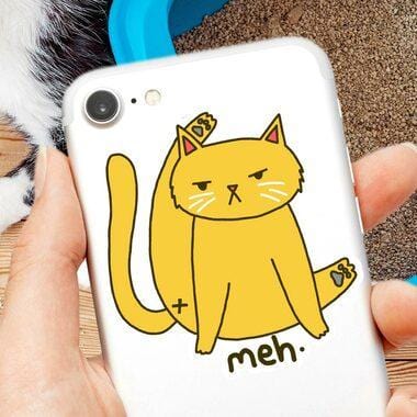 Meh. Cat Butt Sticker by Turtle's Soup