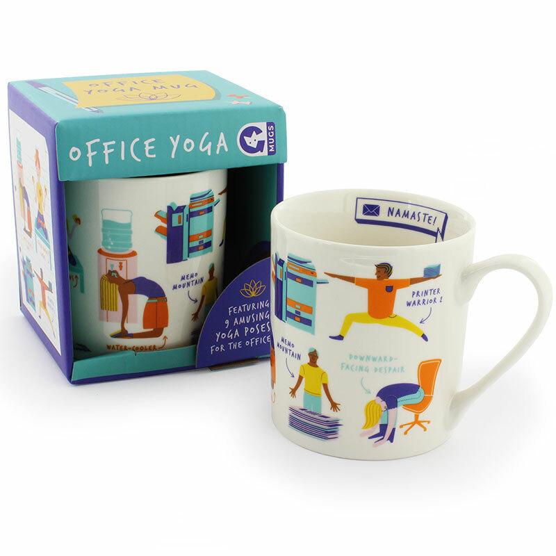 Office Yoga Mug by Ginger Fox