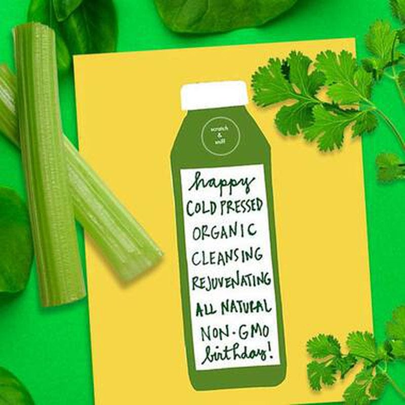 Scratch & Sniff Cold Pressed Birthday Card by La Familia Green