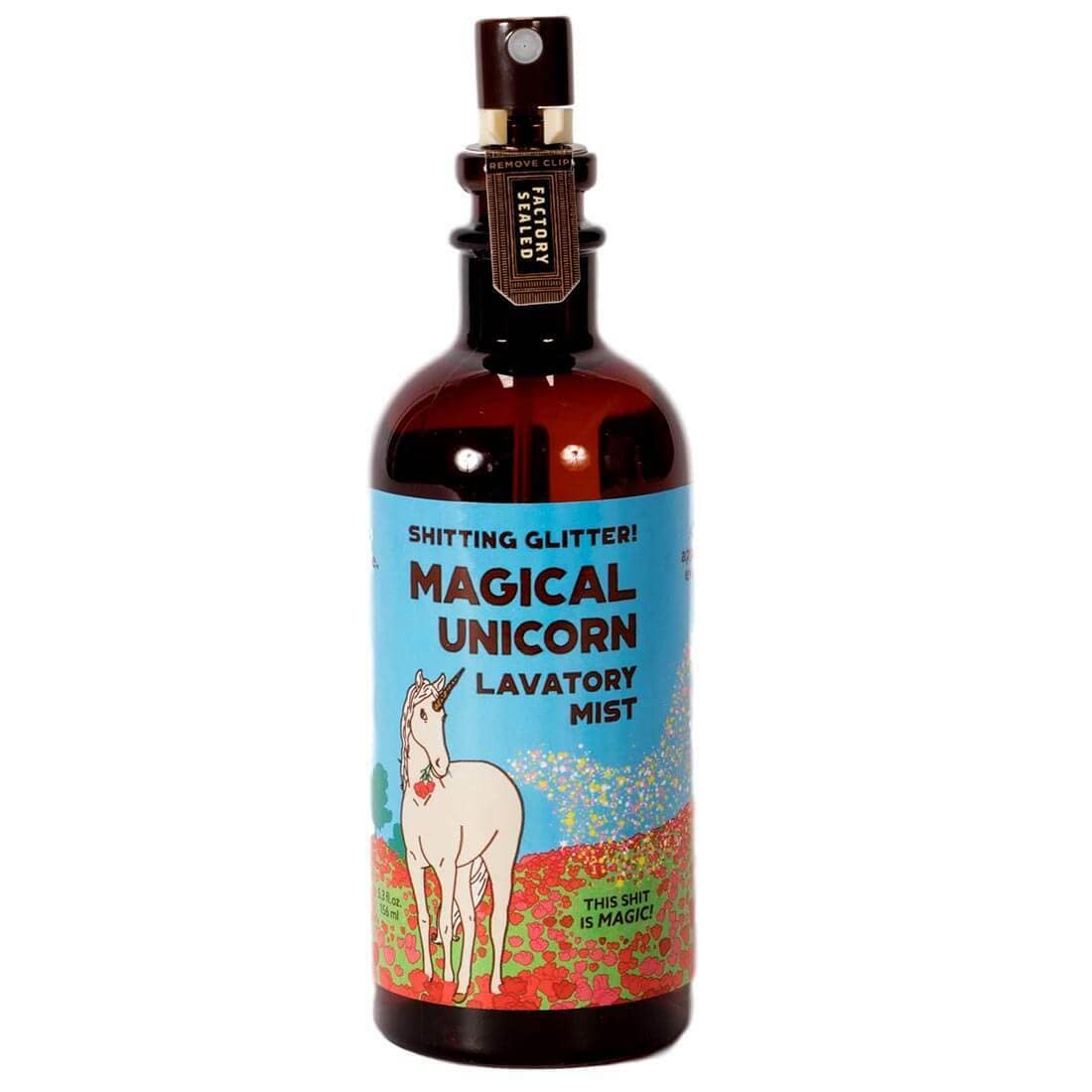 Sh*tting Glitter Magical Unicorn Lavatory Mist by Blue Q