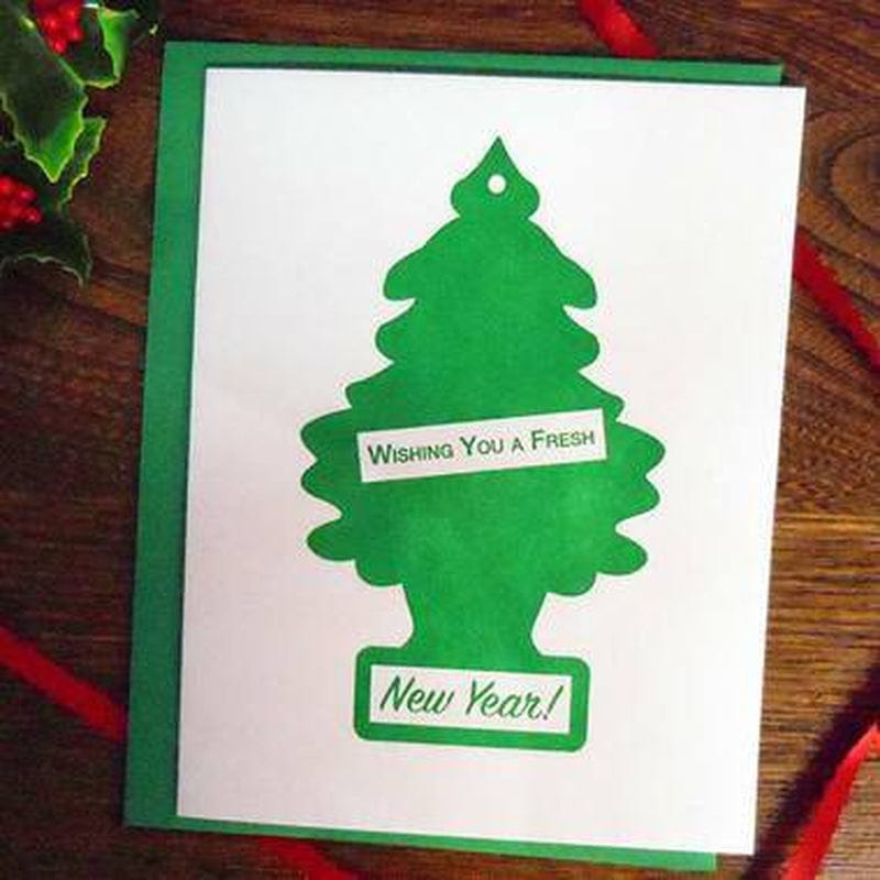 Wishing You A Fresh New Year Greeting Card by a. favorite design