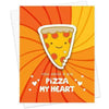 You Have Big A Pizza My Heart Sticker Greeting Card by Night Owl Paper Goods
