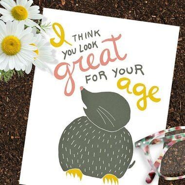 You Look Great For Your Age Birthday Card by Kat French Design
