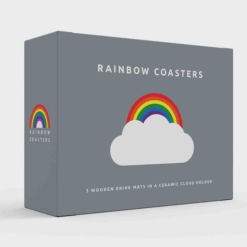 Rainbow Coasters + Cloud Holder by Pikkii