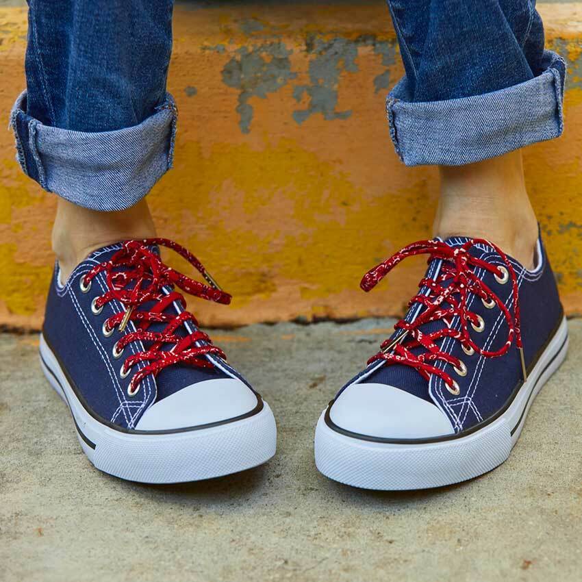 Red Classic Bandana Shoelaces - Cute Laces