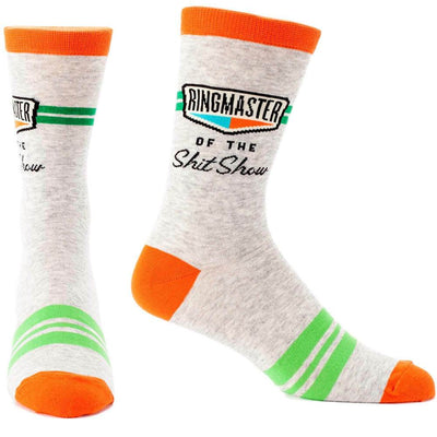 Ringmaster of the Sh*tshow Men's Socks - Blue Q