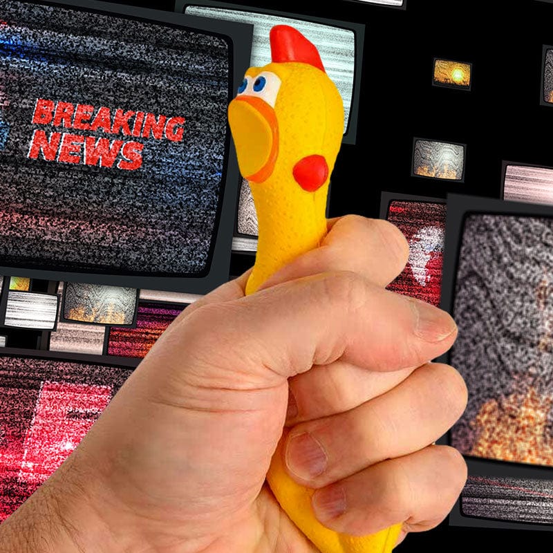Rubber Chicken Stress Ball - Archie McPhee