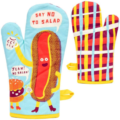 Say No To Salad Oven Mitt - Blue Q
