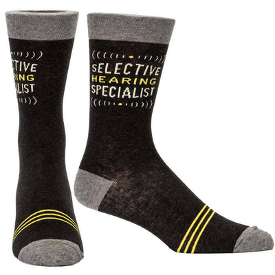 Selective Hearing Specialist Men's Socks - Blue Q