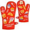 Smells Like Happy Oven Mitt - Blue Q