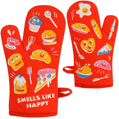 Smells Like Happy Oven Mitt - Blue Q
