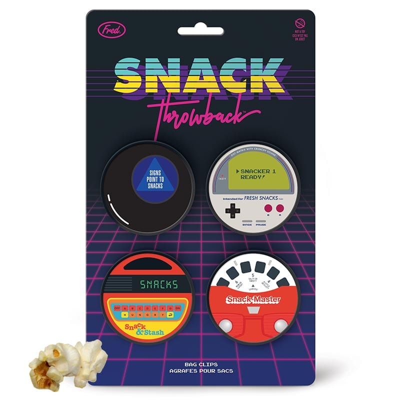 Throwback Snack Bag Clips - Fred & Friends