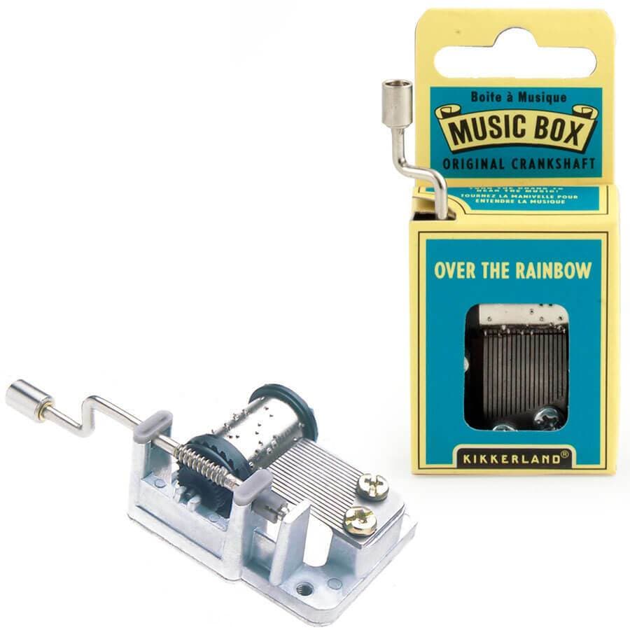 Somewhere Over The Rainbow Crank Music Box - Kikkerland