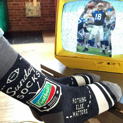 Sunday Football Nothing Else Matters Men's Socks - Blue Q