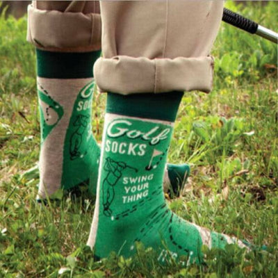 Blue Q - Swing Your Thing Men's Golf Socks