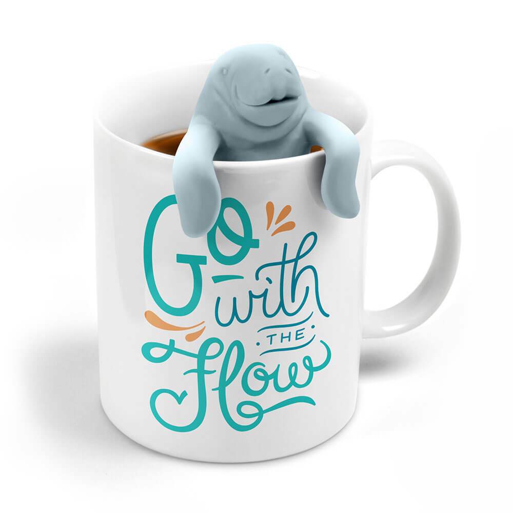 Two For Tea Mug + Manatea Tea Infuser Gift Set - Fred & Friends