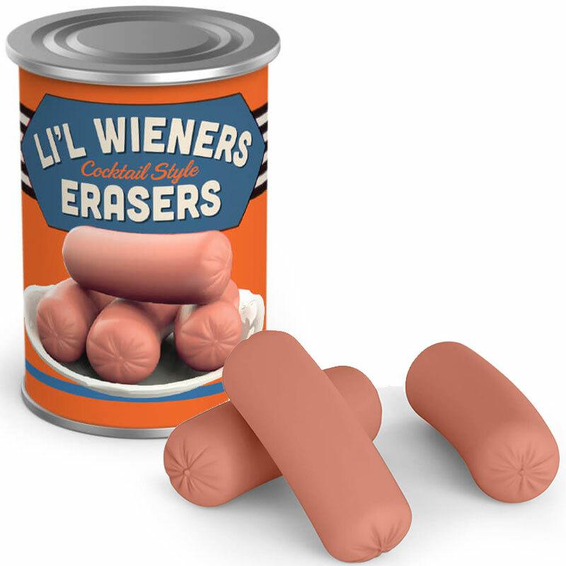 Uncanny Cocktail Wiener Erasers - Fred & Friends