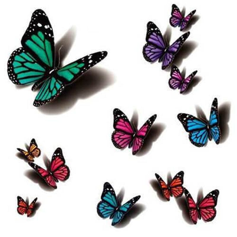 3D Butterfly Tattoos - Exclusive – FRIVVY