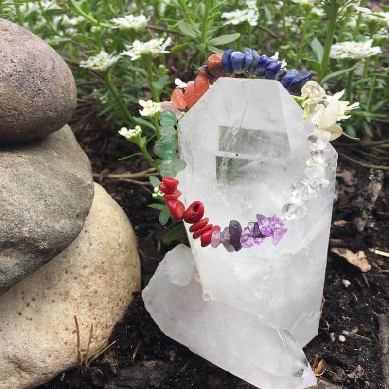 7 Chakra Natural Healing Crystals Bracelet - Unique Gift by Exclusive