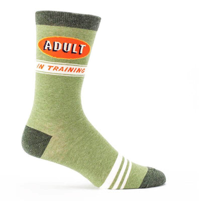 Adult In Training Men's Crew Socks - Unique Gift by Blue Q