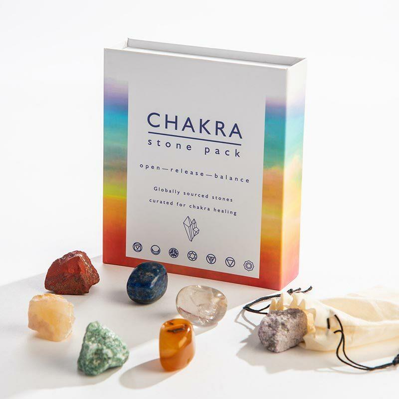 Chakra Crystals Stone Gift Pack - Unique Gift by Geo Central