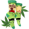 Devil's Lettuce Weed Socks - Unique Gift by Groovy Things Co