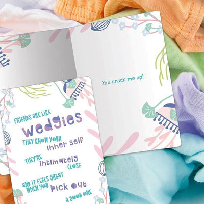 Friends Are Like Wedgies Greeting Card - Unique Gift by Tree Free Greetings