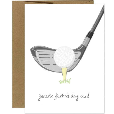 Funny Generic Golf Father's Day Card - Unique Gift by You`ve Got Pen On Your Face