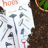 Gardener Dirty Hoe Pun Dish Towel - Unique Gift by Sarah Edmonds Illustration