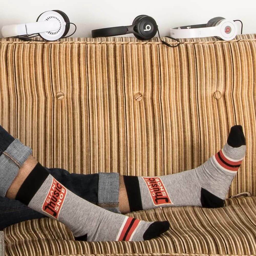 Giant Music Snob Men's Socks - Unique Gift by Blue Q