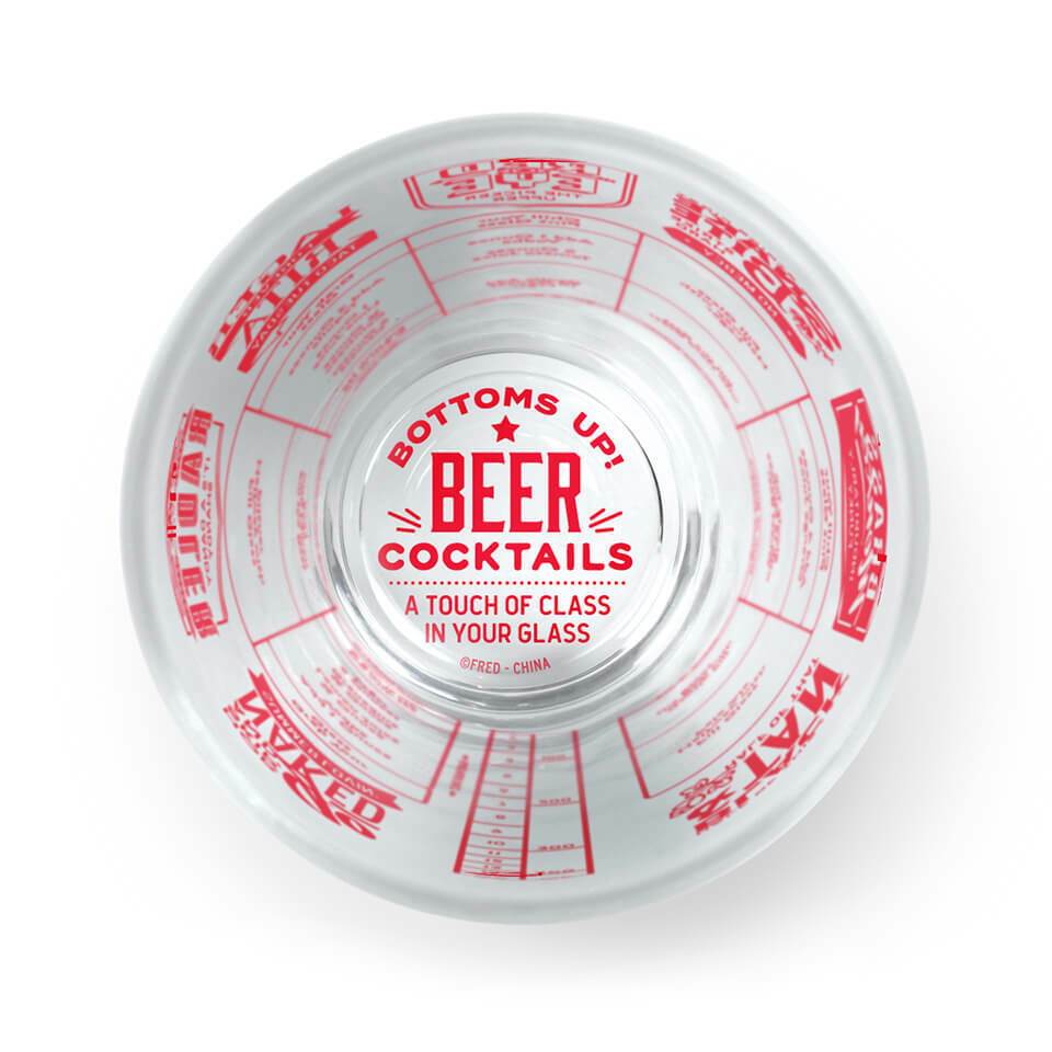 Good Measure Beer Recipe Glass - Unique Gift by Fred