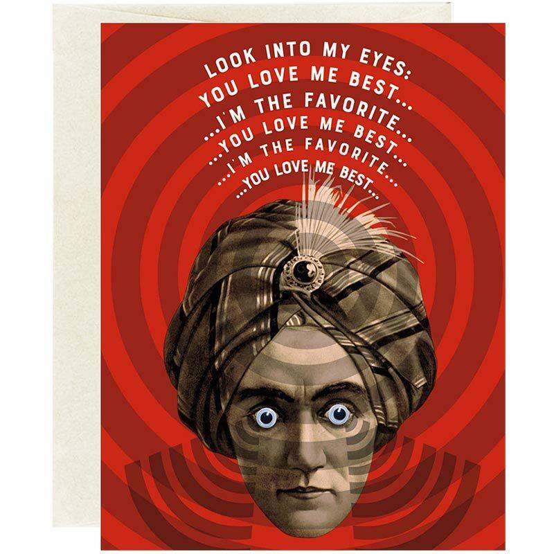 Googly Eyes Hypnotic Love Greeting Card - Unique Gift by Oso + Bean