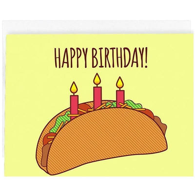 Happy Birthday Taco Card - Unique Gift by Tiny Bee Cards