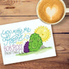 Happy Little Bush Greeting Card - Unique Gift by Praxis Design Studio