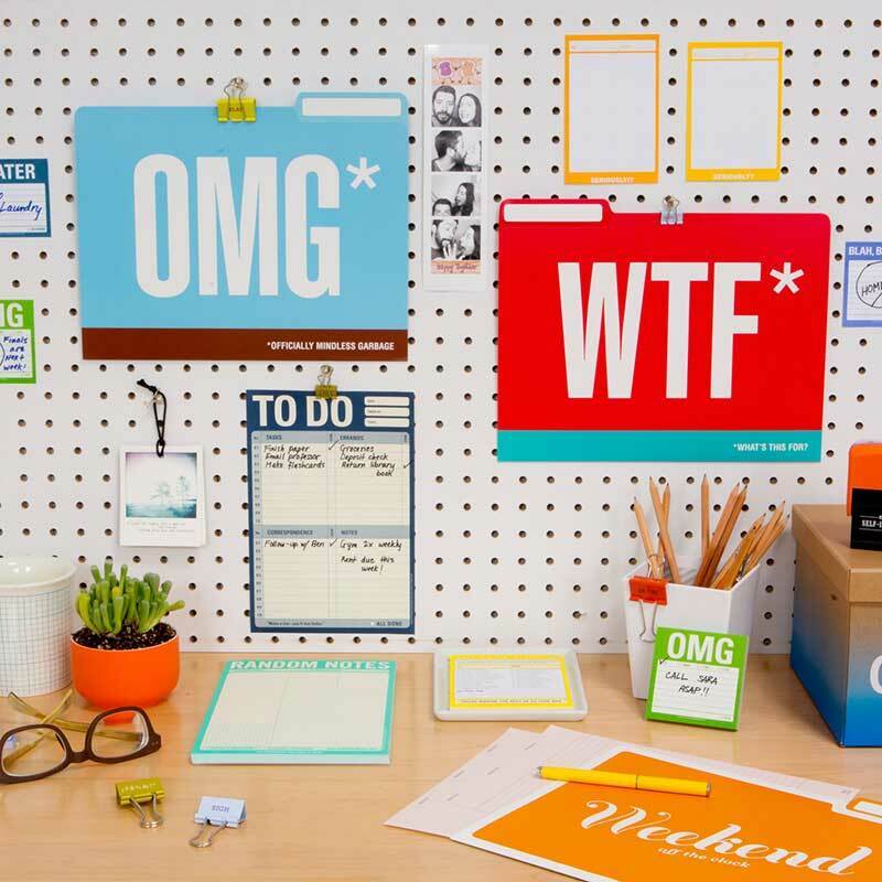 Honest Acronyms File Folders - Unique Gift by Knock Knock