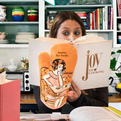 Horny For Food Oven Mitt - Unique Gift by Blue Q