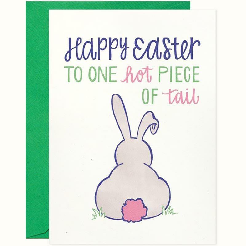 Hot Piece of Tail Happy Easter Card - Unique Gift by Hennel Paper Co.