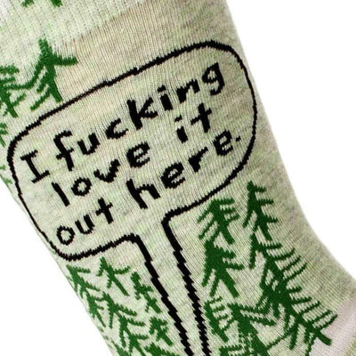 I F*cking Love It Out Here Men's Socks - Unique Gift by Blue Q