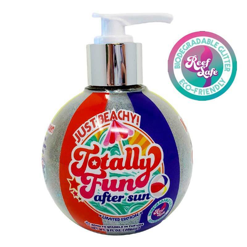 Just Beachy! Glitter After Sun Lotion - Unique Gift by Sunshine & Glitter