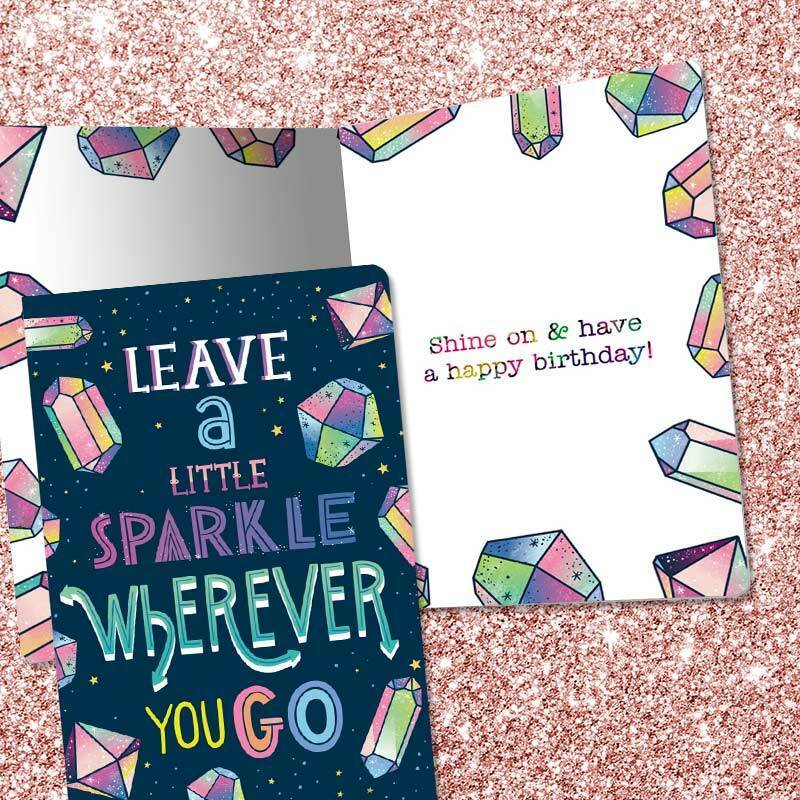 Leave A Little Sparkle Wherever You Go Birthday Card - Unique Gift by Tree Free Greetings
