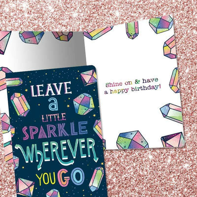 Leave A Little Sparkle Wherever You Go Birthday Card - Unique Gift by Tree Free Greetings