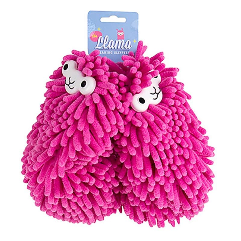 Llama Cleaning Slippers - Unique Gift by Gift Republic