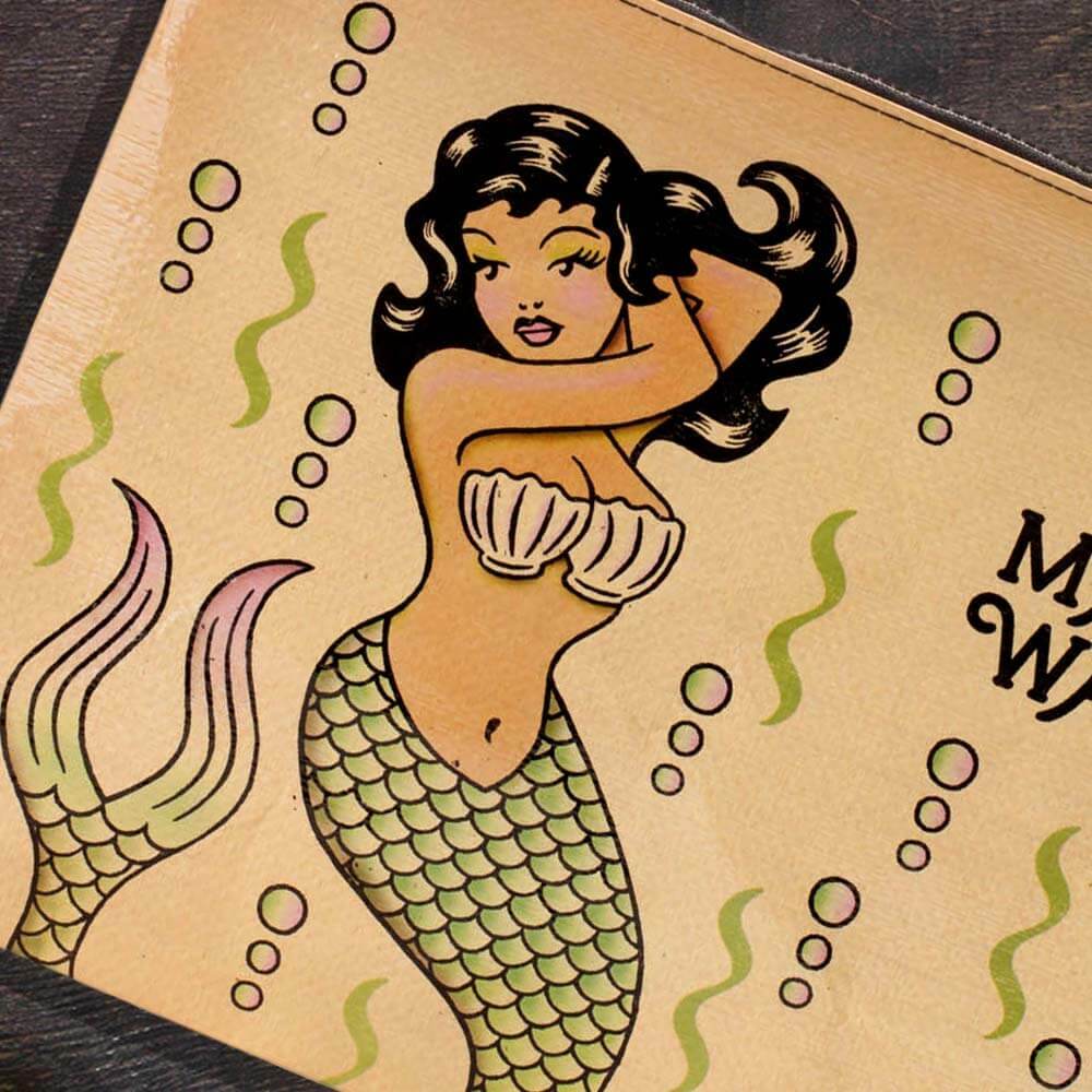 Makin' Waves Mermaid Jumbo Pouch - Unique Gift by Blue Q