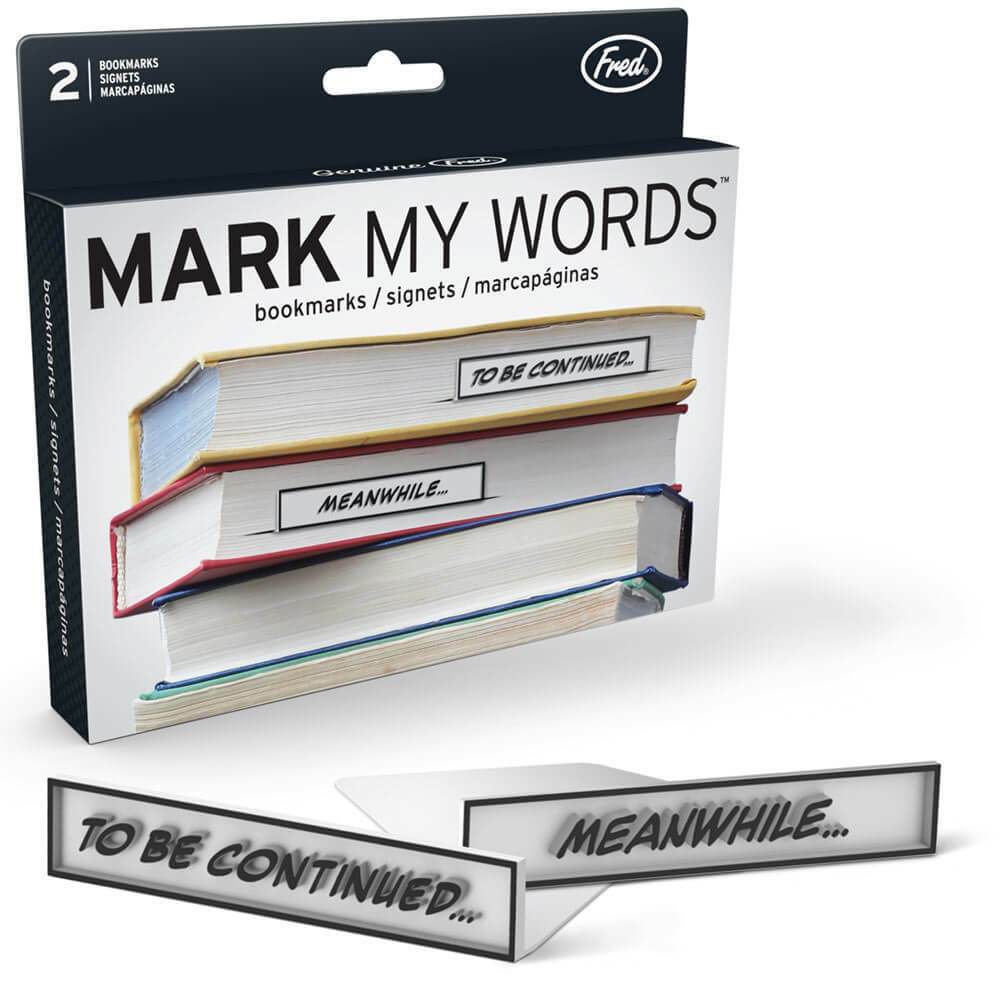 Mark My Words Bookmarks - Unique Gift by Fred