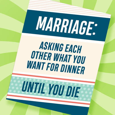 Marriage: Asking Each Other What's For Dinner - Unique Gift by I'll Know It When I See It