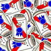 Mini Beer Can Sticker - Unique Gift by Shop Emily M