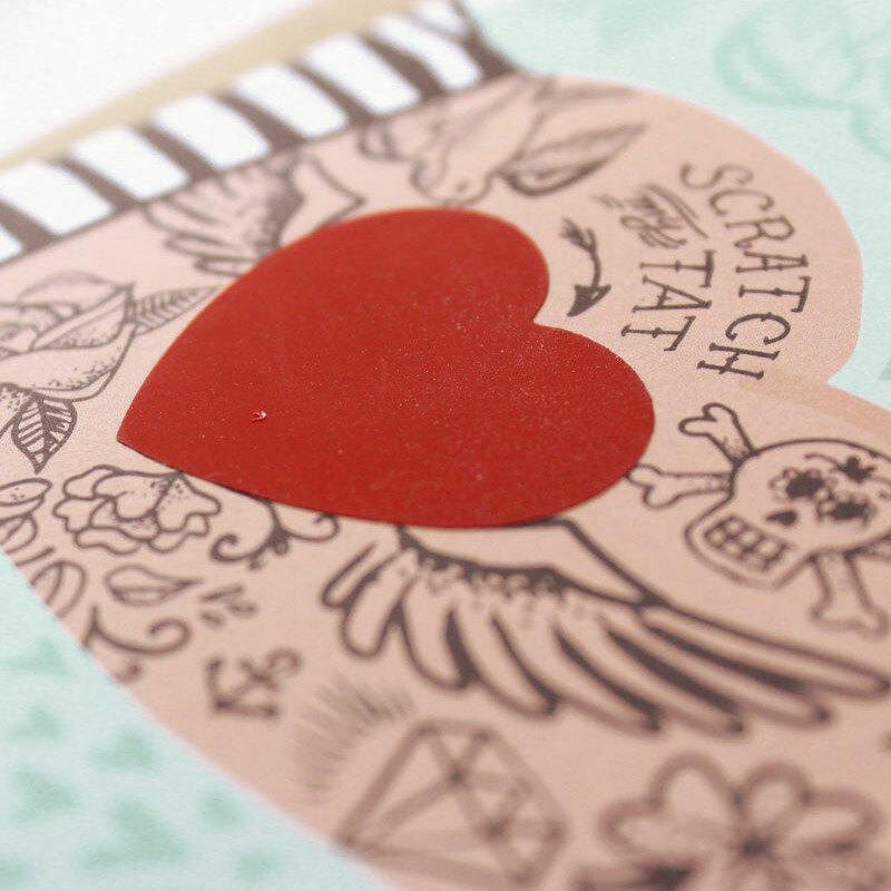Mom Tattoo Scratch-off Mother's Day Card - Unique Gift by Inklings Paperie