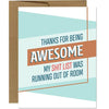 My Sh*t List Was Running Out of Room Card - Unique Gift by I'll Know It When I See It