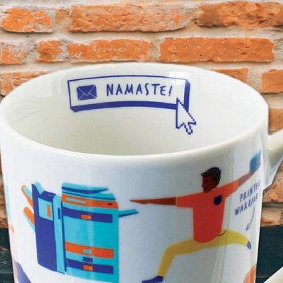 Office Yoga Mug - Unique Gift by Ginger Fox
